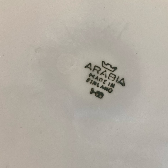 Arabia Finland Pomona Green Apple Pitcher Mid Century VTG 6” - Picture 5 of 6